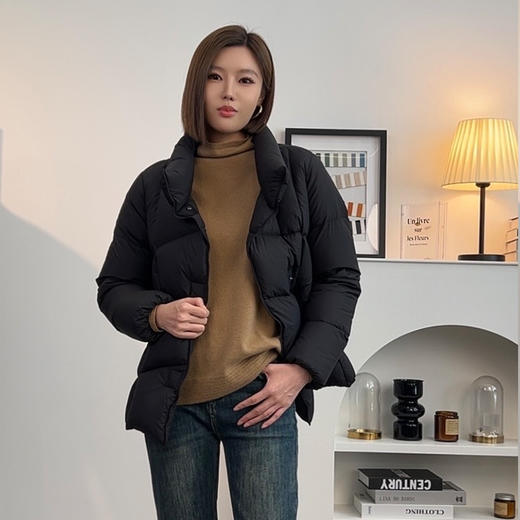 【顺丰包邮】12850 洛诗琳气质短款立领加厚保暖羽绒服女016 商品图1