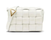 Bottega Veneta 葆蝶家 Padded Cassette系列15格Intreccio编织羊皮革金扣 枕头包单肩斜挎包 女款  白 商品缩略图0