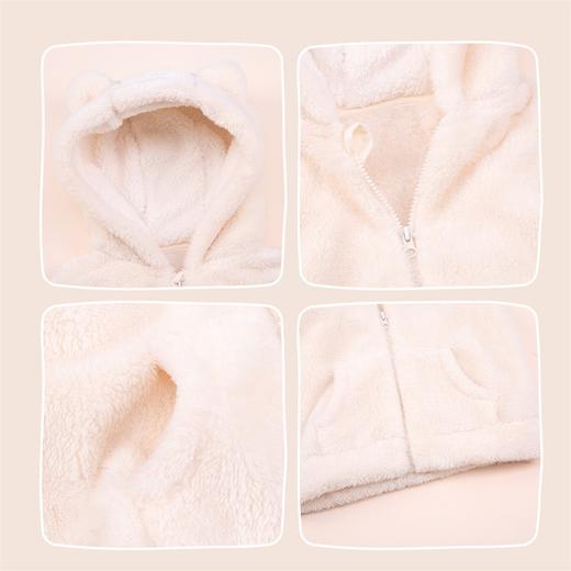 贝贝怡童装儿童连帽马甲秋冬摇粒绒男童女童2024新款外套保暖背心ZB3DS040 商品图8