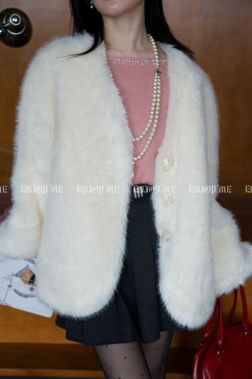 【门店同款】ENJOY冬季自由意志贝壳扣毛外套 159944951 商品图3