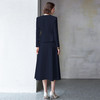 IWY/法式名媛职业西装套装藏青色 秋季珠宝店工作服两件套伞裙职业C2040+S2102 商品缩略图3