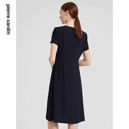 皮尔卡丹女装夏季新款简约渐变色雪纺连衣裙P2213D2130Z0
 商品图3