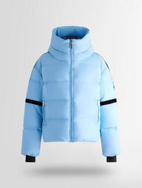 Fusalp - BARSY - Oxygen/Noir - 女装 - 滑雪夹克 - 浅蓝/黑色