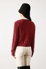Le Malene 复古酒红色开衫毛衣外套 10940 商品缩略图2