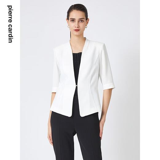 皮尔卡丹女装春季新款简约修身多色通勤西服上衣C31UL001
 商品图6