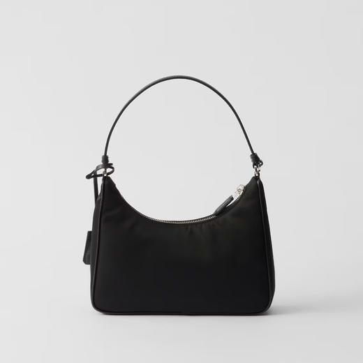PRADA 普拉达 女士 Re-Edition 2005 珐琅金属三角形徽标再生尼龙迷你手袋 黑色 1N204M R064 F0002 商品图2