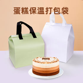 喇叭花一次性蛋糕保温冷藏甜品袋定制外卖餐饮铝箔打包无纺布袋