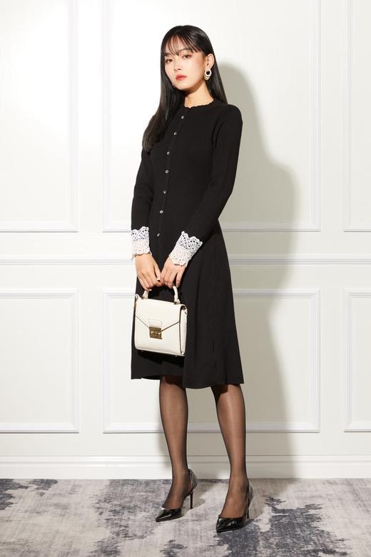 Le Malene 修身X型黑色连衣裙 11005 商品图5