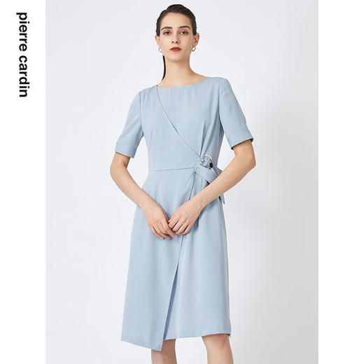 皮尔卡丹女装夏季新款简约淑女修身纯色连衣裙C31DS006
 商品图3