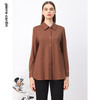 皮尔卡丹女装衬衫咖色干练气质时尚法式浪漫长袖衫P3411B3973K0
 商品缩略图0