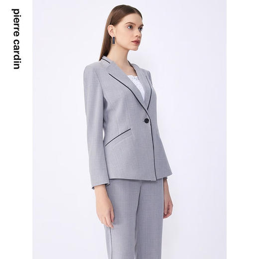 皮尔卡丹女装夏季新款通勤淑女百搭修身多色西服C32UL001
 商品图7