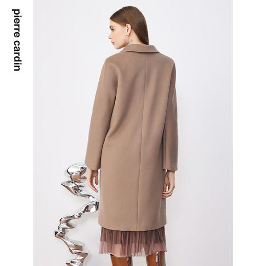 皮尔卡丹女装毛呢外套经典款正肩H版日常时尚女大衣P3422C3975M2
 商品图2