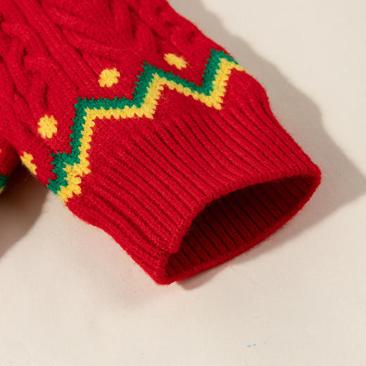 贝怡童装儿童针织毛衣套头2024新款秋冬装圣诞节新年男女童上衣ZB3DS062 商品图7