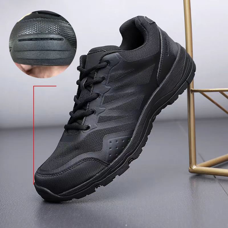 君洛克新款蜘蛛作训鞋透气轻便黑色低帮户外执勤训练鞋21016