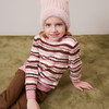 mettekids儿童100%羊绒衫2024秋冬新款女童百搭条纹毛衣针织童装 商品缩略图2