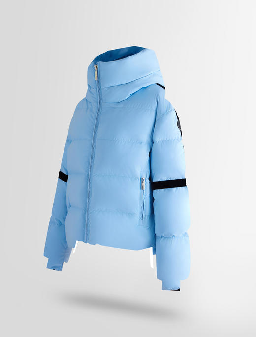 Fusalp - BARSY - Oxygen/Noir - 女装 - 滑雪夹克 - 浅蓝/黑色 商品图1