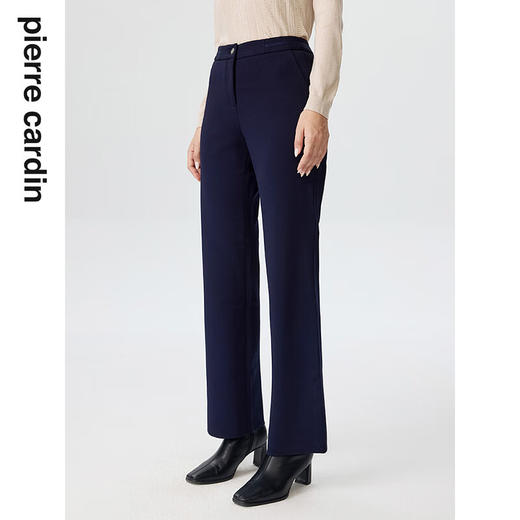 皮尔卡丹女装裤子休闲裤修身通勤干练简约直筒长裤P3316T3993N0
 商品图1