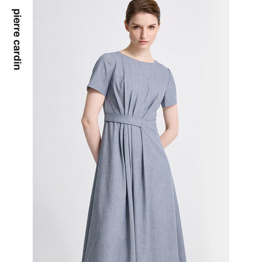 皮尔卡丹女装新款通勤时尚淑女修身双色夏季连衣裙C42DS11
 商品图2