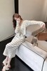 LNNNS 慵懒条纹针织连衣裙开衫套装 18891 商品缩略图4