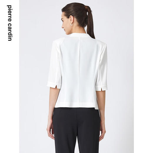 皮尔卡丹女装春季新款简约修身多色通勤西服上衣C31UL001
 商品图8