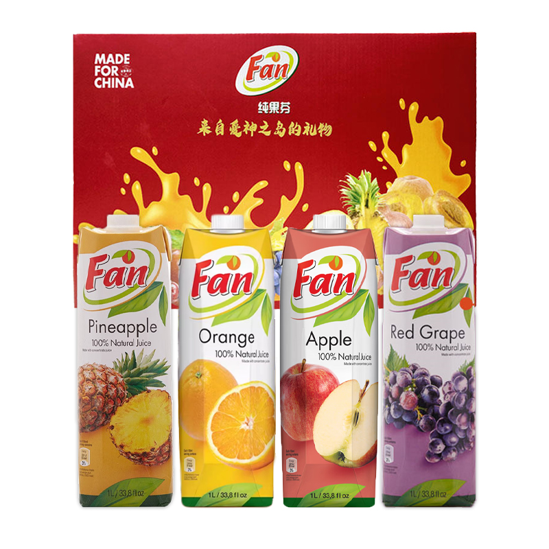 中粮进口纯果芬礼盒1L*4