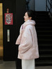 盛唐牡丹|银粉色冠乐绉蝶恋花棉服 (配围巾) 商品缩略图9