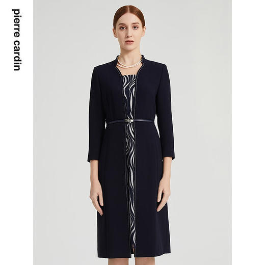 皮尔卡丹女装春季新款时尚假两件长袖连衣裙P2197E2050N3
 商品图0