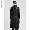 皮尔卡丹女装毛呢外套冬高级感大翻领苏格兰格纹大衣P2417C2995N3
 商品缩略图3