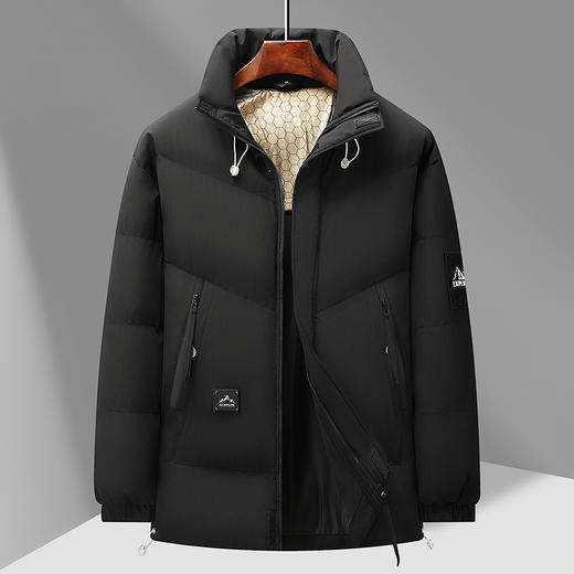 【新款DPX】大依优型大码潮款立领棉服棉衣外套休闲胖子大码男休闲宽松加肥加大上衣 商品图2