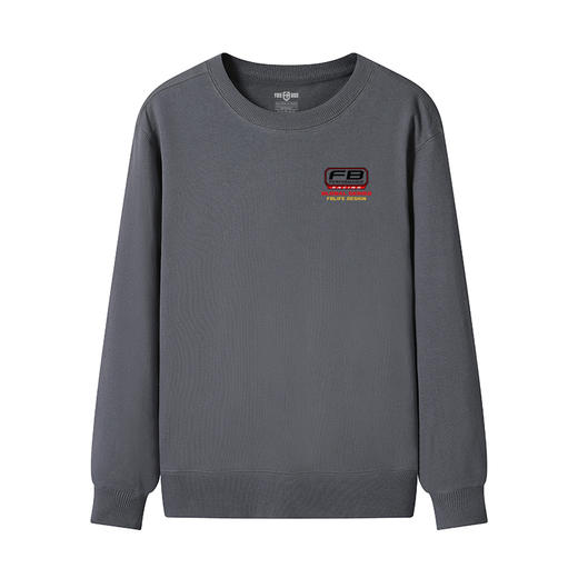 自由基地越野风格设计logo阵风图案印花新款男士长袖套头毛圈卫衣 NMT-2190 商品图6