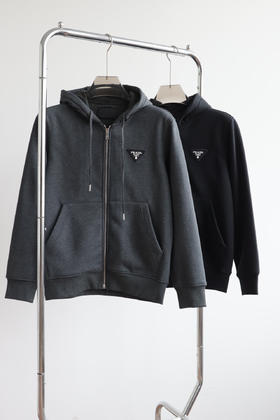 P.R.D 厚款拉绒内里 拉链帽衫外套 WY839