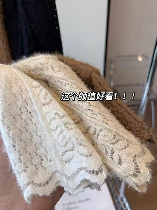 名媛美半高领花瓣打底衫 小灯笼荷叶袖美妙衫 商品图12