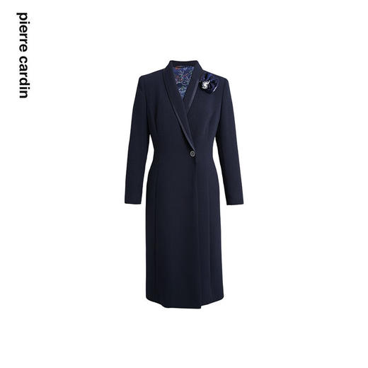 皮尔卡丹女装风衣简洁商务高级感长款商务通勤外套P2304G2989N0
 商品图4