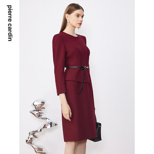 皮尔卡丹女装新款通勤轻仪式礼服连衣裙P3411E3849T0 商品图1
