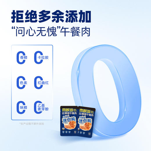 肉敢当 量贩装黑猪/鸡肉mini午餐肉（原味/黑椒）624g 商品图1