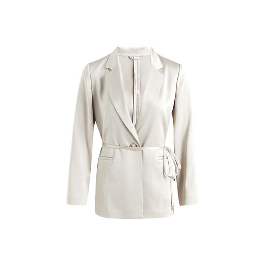 皮尔卡丹女装高级缎面商务通勤知性气质西服外套P3105U3068M2
 商品图4