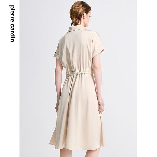 皮尔卡丹女装夏季新款通勤时尚都市双色短袖连衣裙C42DS12
 商品图3