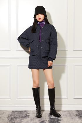 WHO KNOWS 时尚蓝色半裙套装 10958