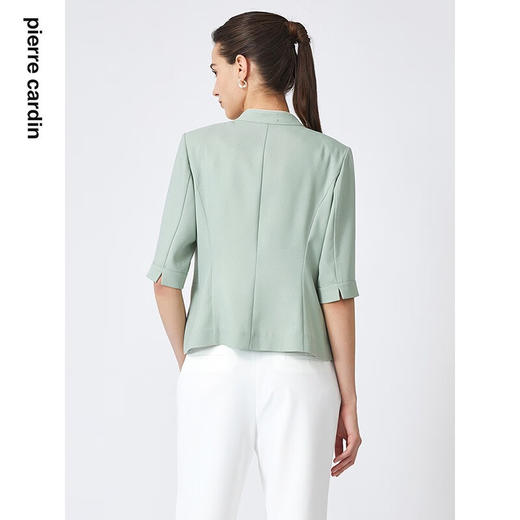 皮尔卡丹女装春季新款简约修身多色通勤西服上衣C31UL001
 商品图5