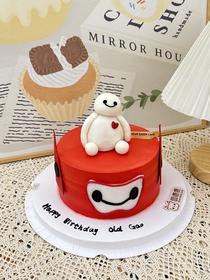 大白主题蛋糕 （翻糖定制）