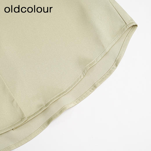 oldcolour春秋款高级感气质百搭宽松缎面长袖衬衫女M31013174 商品图4