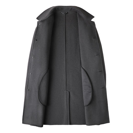 【羊毛呢】【新款DPX】大依优型大码羊毛双面呢中长款外套加肥加大肥佬休闲上衣男士胖子时尚 商品图4