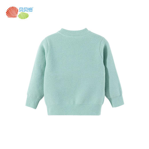 贝贝怡童装儿童套头毛衣2024新款男童女童洋气上衣针织加绒秋冬装ZB3DS060 商品图7