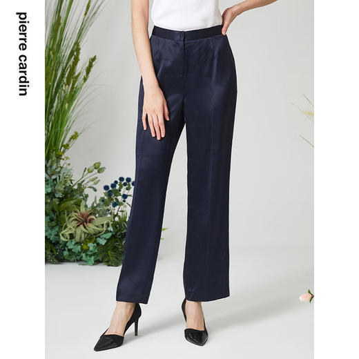 皮尔卡丹女装裤子摩登时尚复古直筒通勤休闲丝绒裤子P3125T3020N0
 商品图1