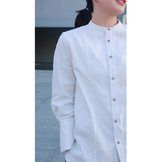 【抖音专属】彼岸花•新中式衬衣（24810110曼陀罗） 商品图3