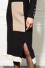 Le Malene 撞色简约拼接半裙 11012 商品缩略图3