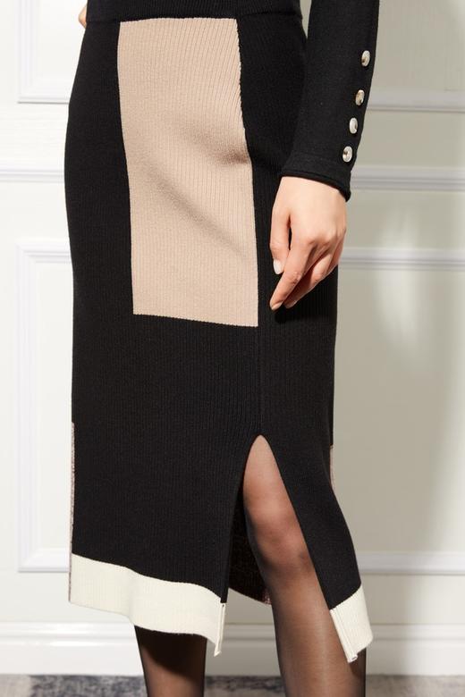 Le Malene 撞色简约拼接半裙 11012 商品图3