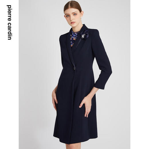 皮尔卡丹女装风衣简洁商务高级感长款商务通勤外套P2304G2989N0
 商品图1