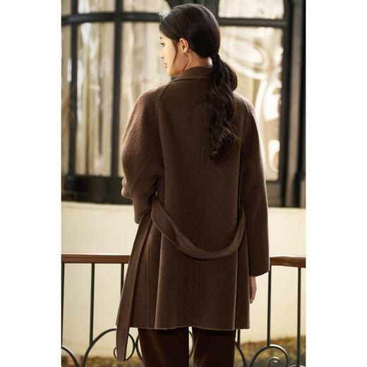 剩XL 米思阳2025秋季新款复古气质毛呢外套高级感时尚羊毛大衣女士4735 商品图3