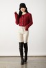 Le Malene 复古酒红色开衫毛衣外套 10940 商品缩略图4